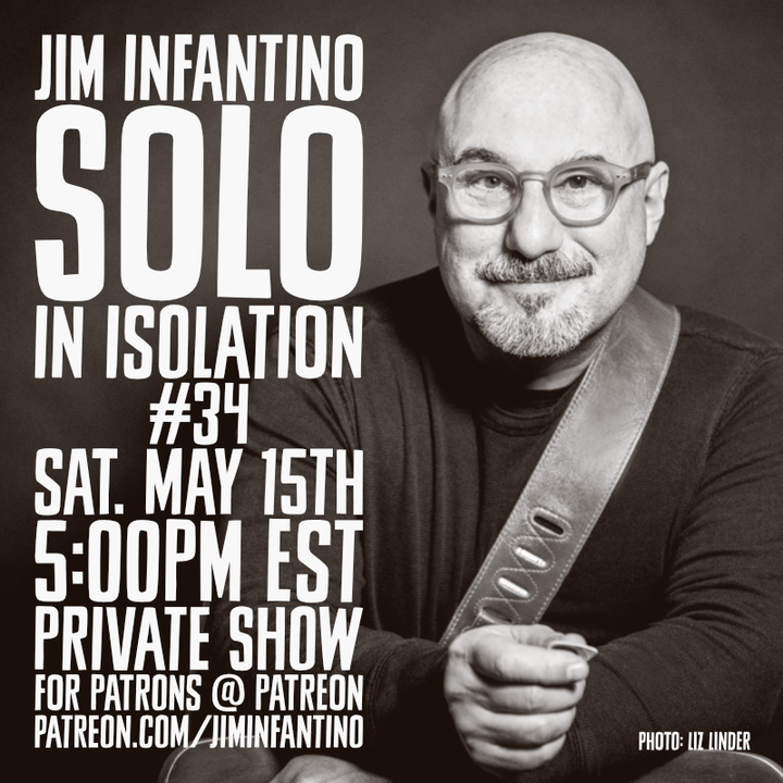 Solo In Isolation poster with Jim Infantino